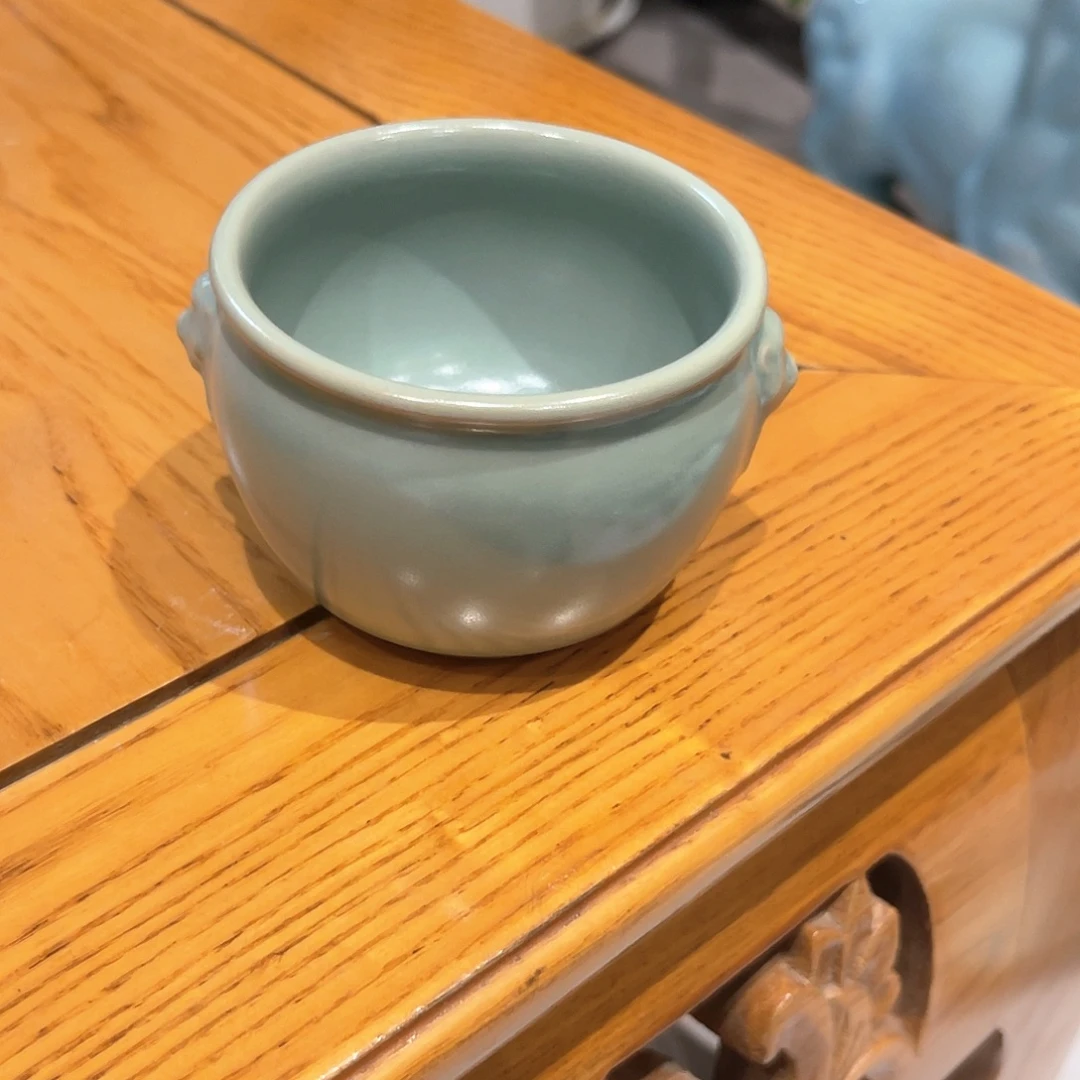 杯子仿古微瑕君子老师虎头缸杯