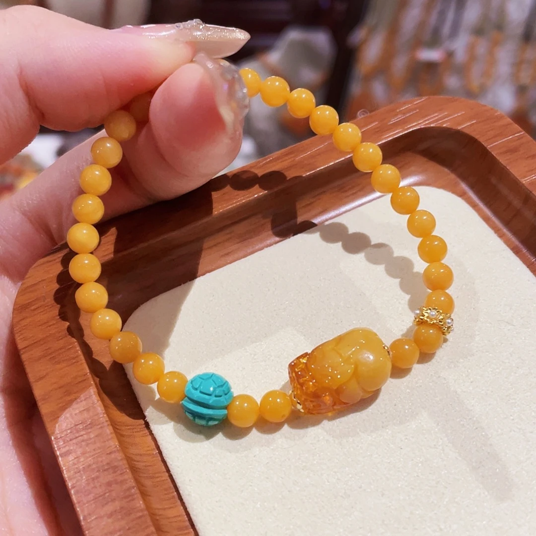 蜜蜡未镶嵌手链手串