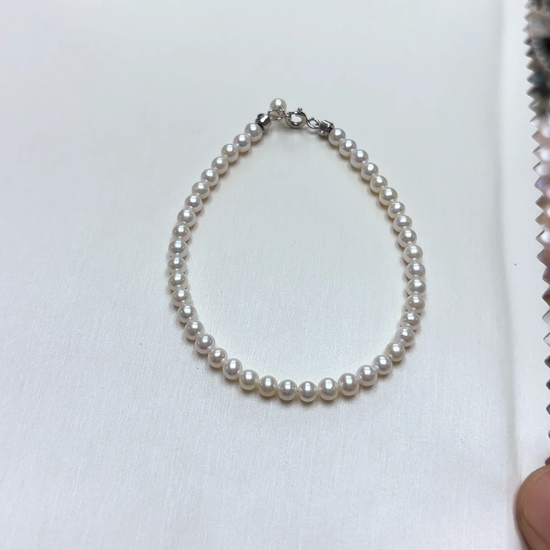淡水珍珠未镶嵌颈饰4左右