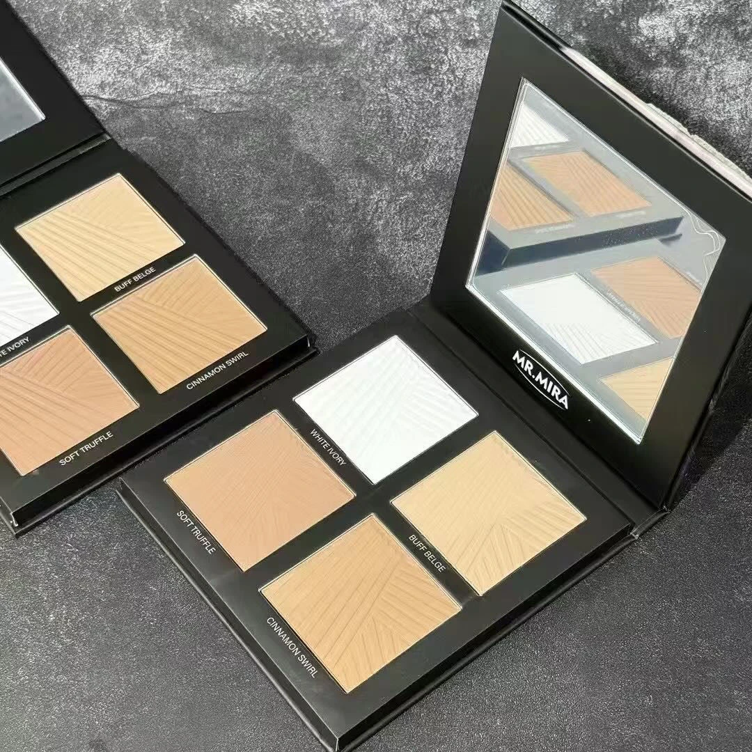 MR.MIRA 四色修容盘粉饼定妆控油防水修颜提亮侧影阴影发际修容