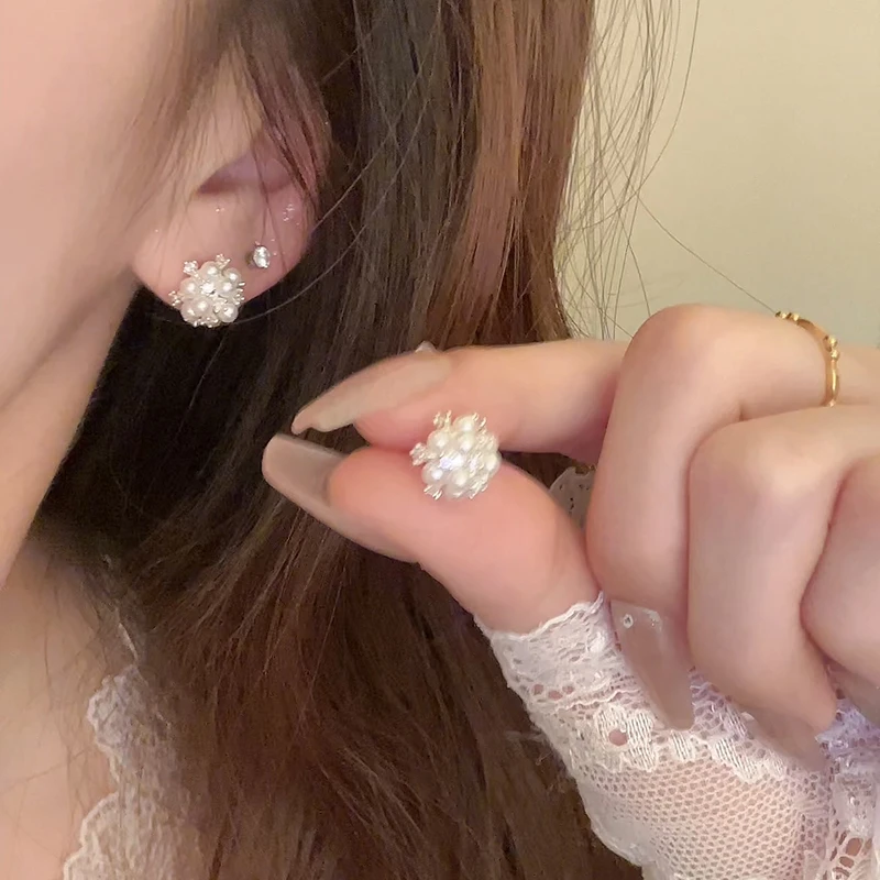 合金耳饰 蒲公英耳钉女小众设计2025新款爆款耳环气质轻奢高级感