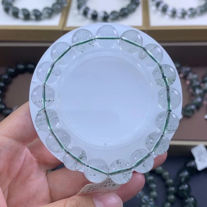 未镶嵌手链水晶绿幽灵