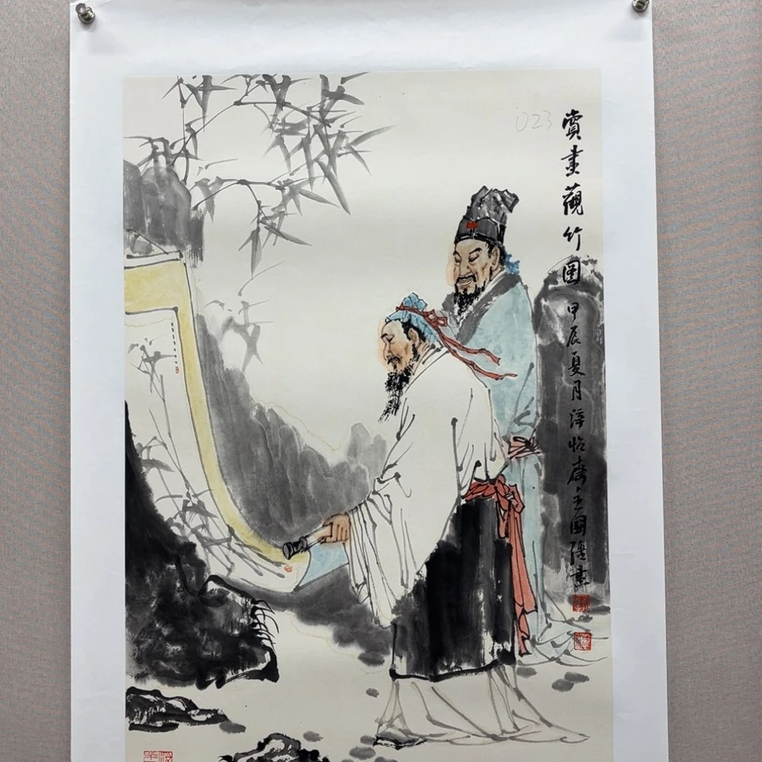 国画艺术家真人手绘