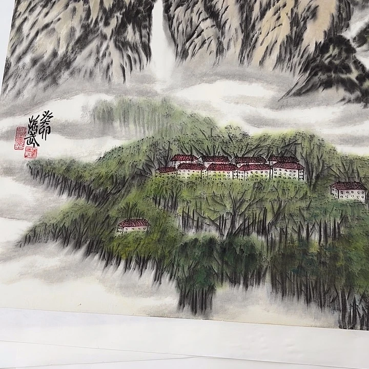 国画清*花鸟的翅膀和翅膀是一样