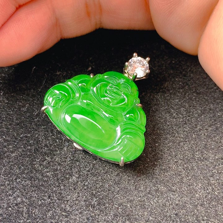 翡翠银S925镶嵌颈饰