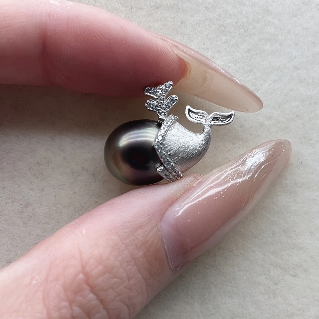 海水珍珠银S925镶嵌吊坠101