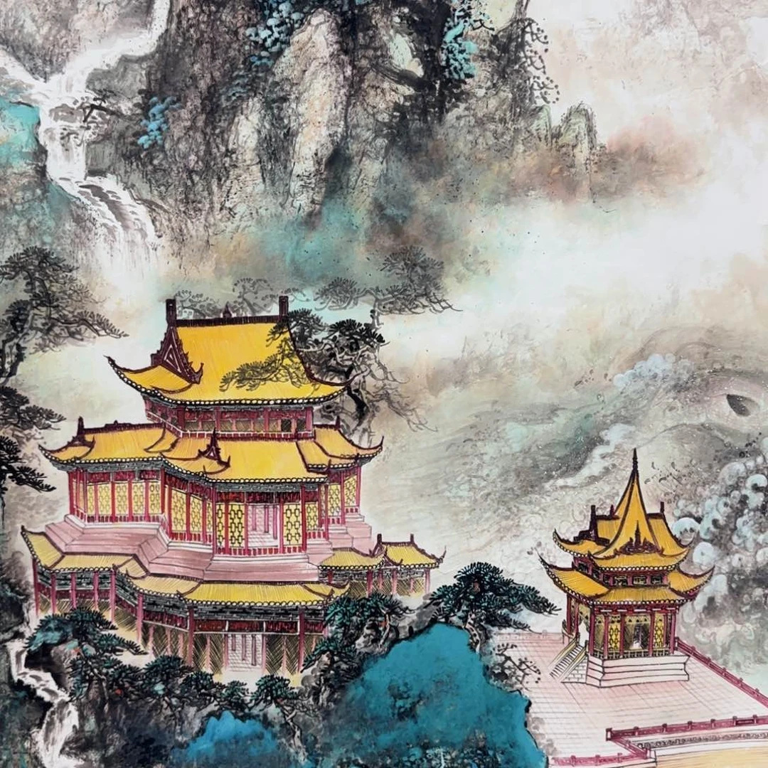 国画QA原创山水作品！带证书！限购一单