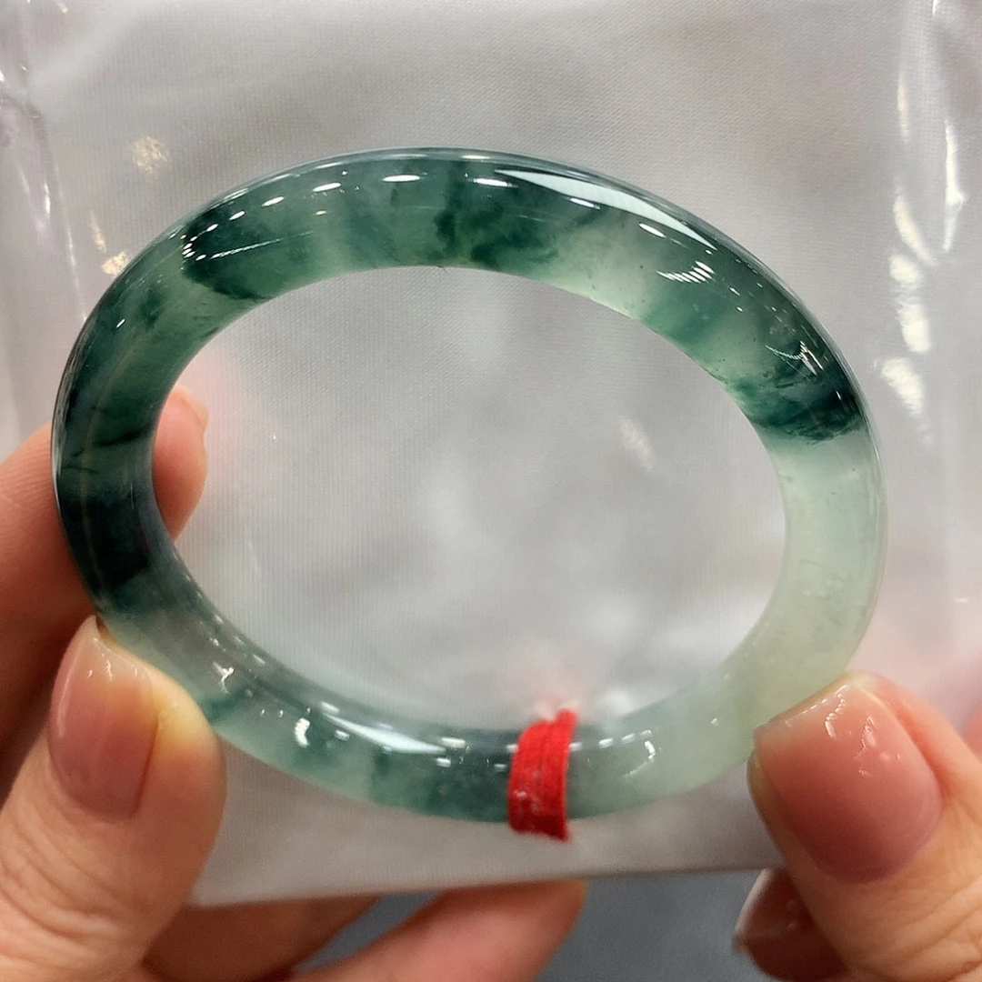 翡翠未镶嵌手镯51圆条