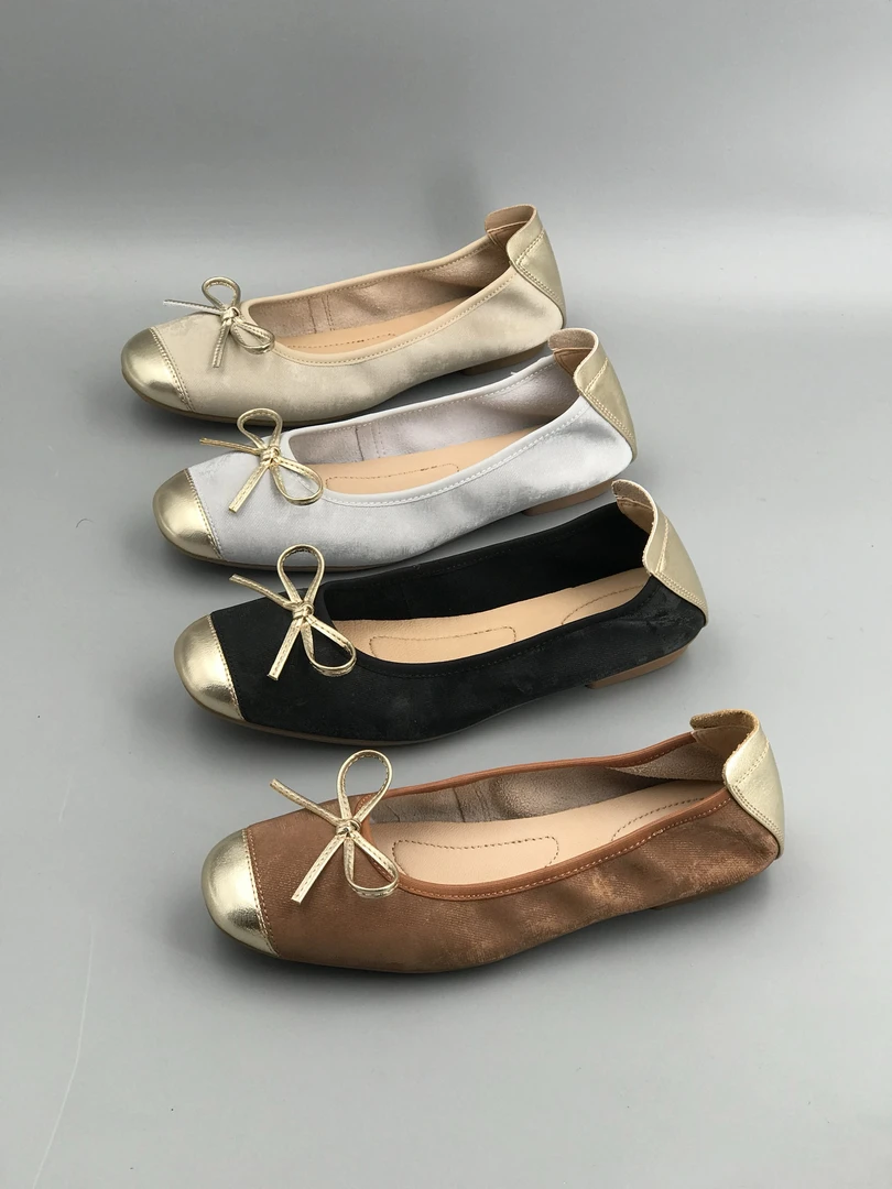 莞产 高端手工轻奢女鞋法式蝴蝶结玛丽珍