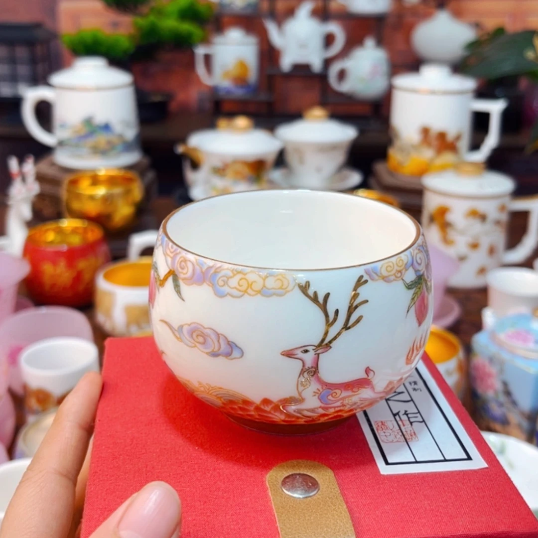 【闪购商品】高端羊脂玉瓷手工茶具