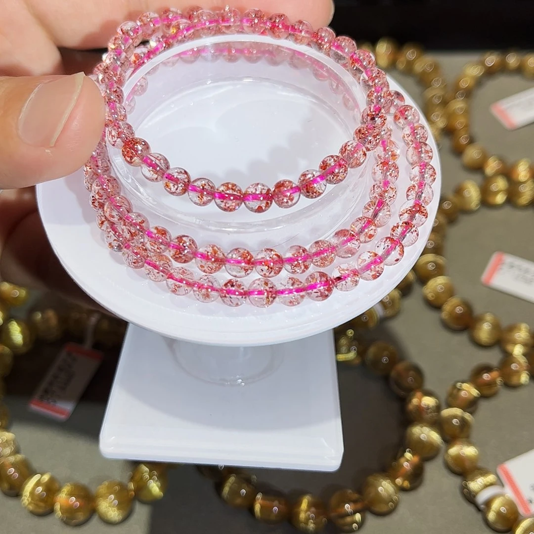 水晶手链未镶嵌金草莓手链