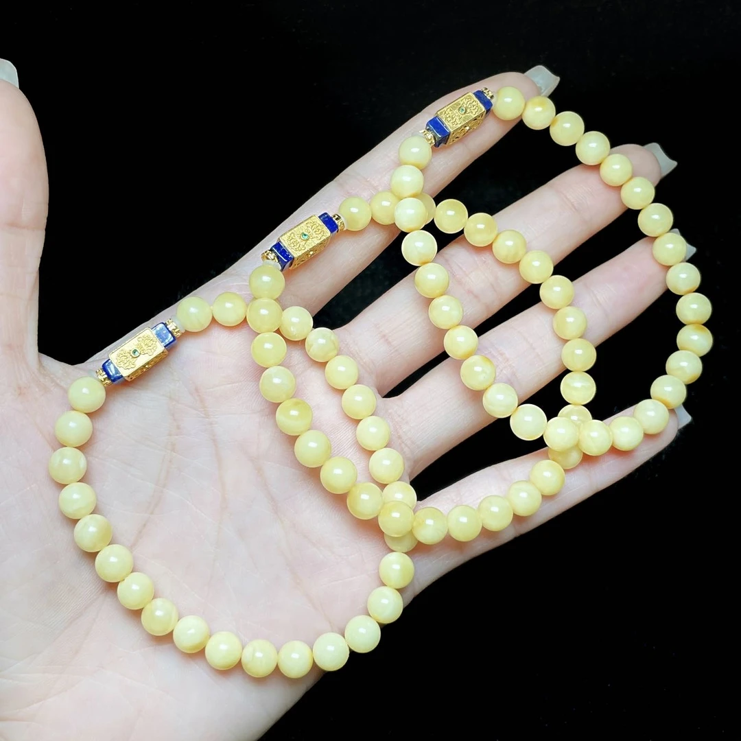 【云上叙】蜜蜡DIY单圈手串-多样性发一件-6mm-V6874-K（商城）