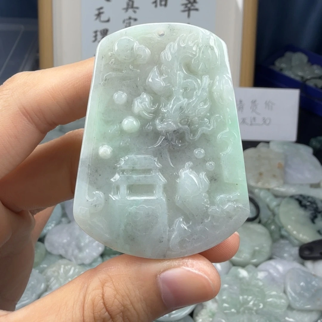 颈饰未镶嵌翡翠翡翠