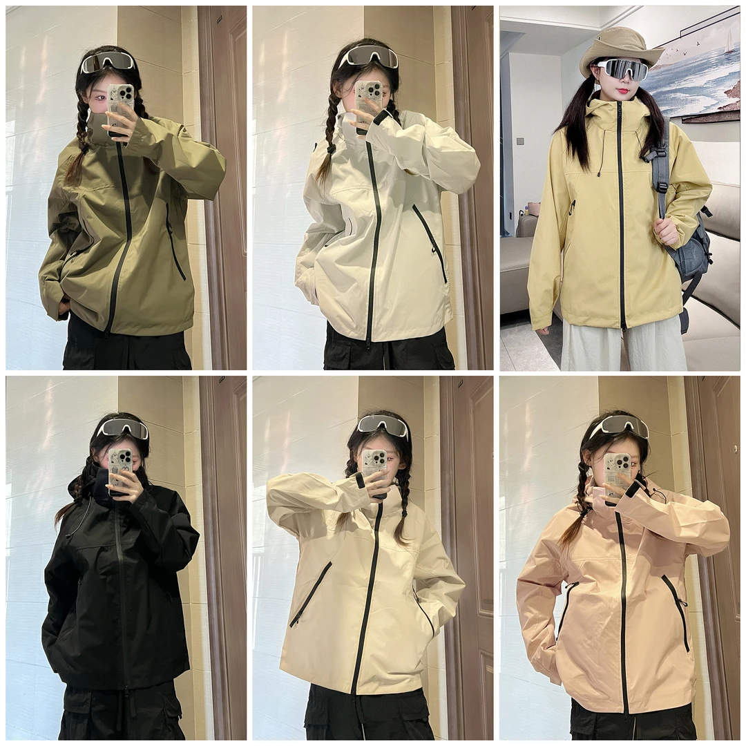 新款男女秋冬三合一可拆卸两件套加厚情侣防风防水户外冲锋外套+C