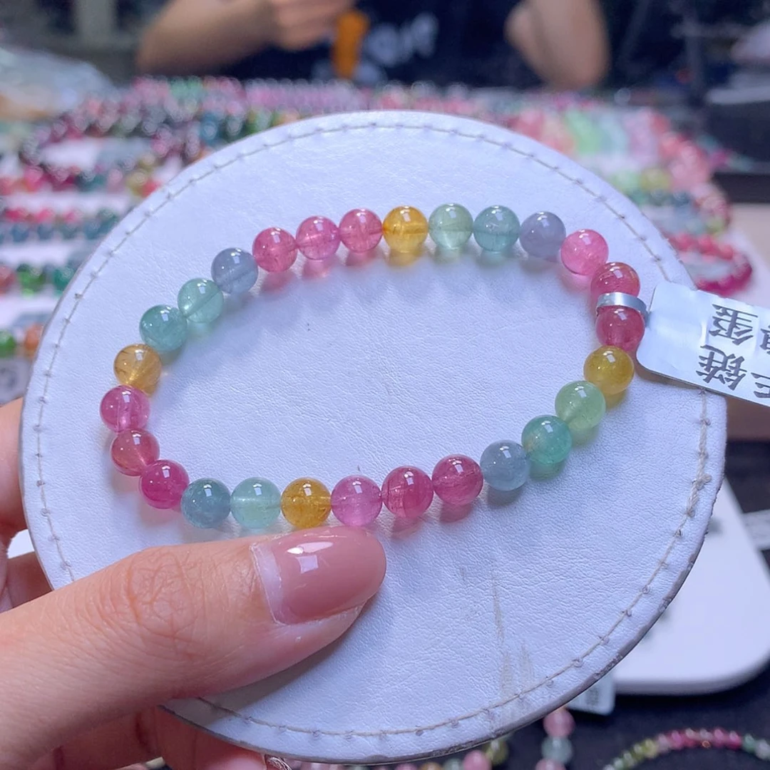 【闪购商品】未镶嵌手链碧玺7m