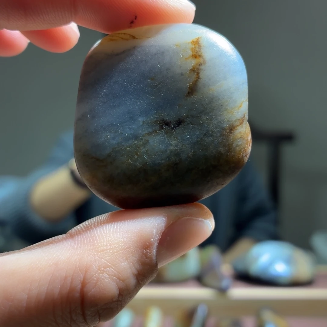 和田玉未镶嵌挂件43g