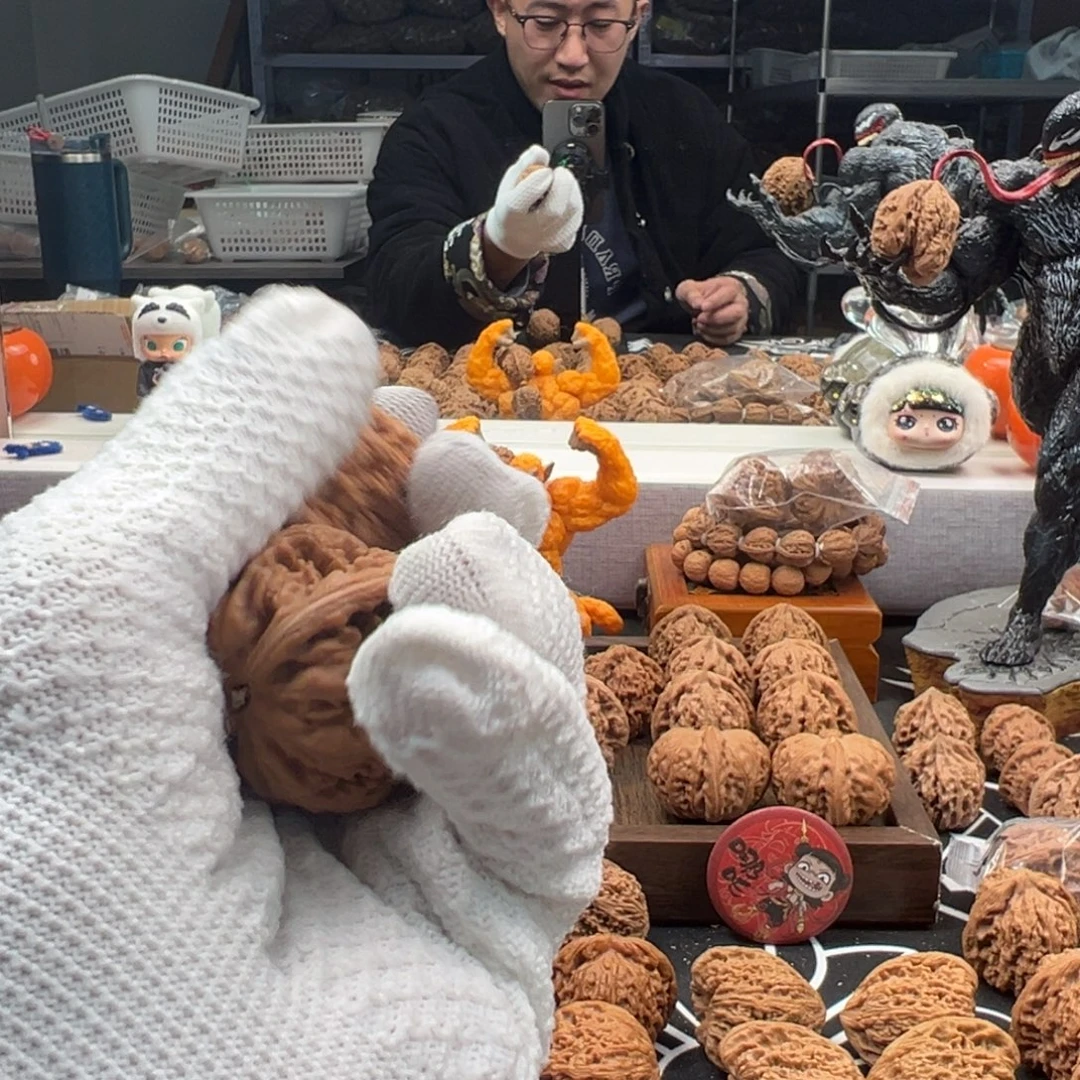 不***工吊坠文玩核桃粗筋