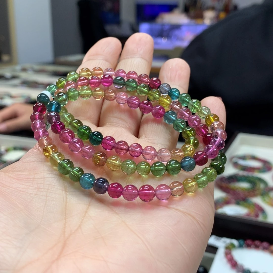 碧玺手链未镶嵌5.6毫米左右