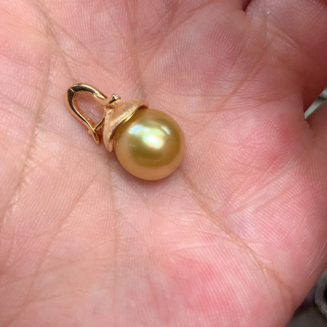 海水珍珠颈饰银S925镶嵌