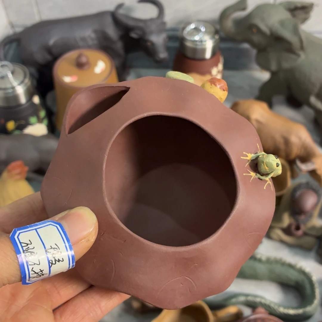 紫砂茶杯瑕疵不退不换介意勿拍