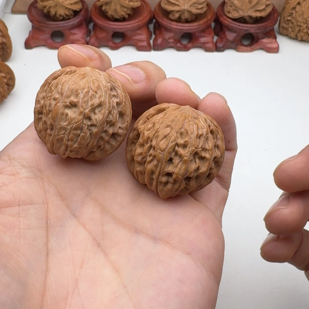 文玩核桃吊坠磨盘 手捻34