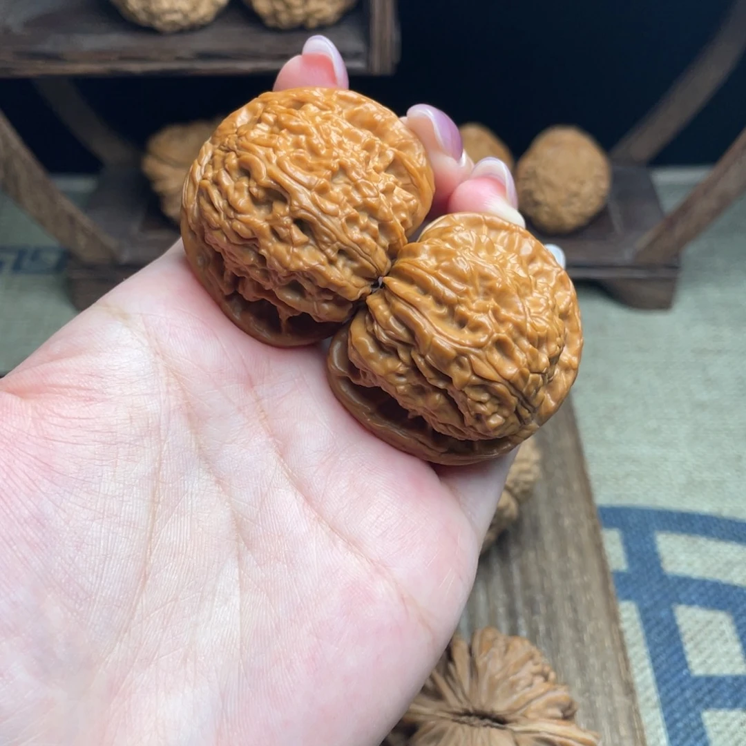 文玩核桃吊坠42全品白狮子
