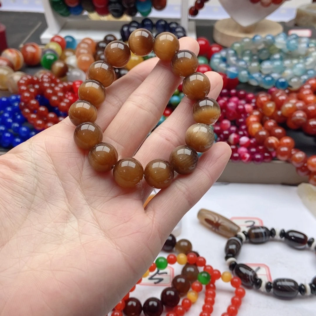 【闪购商品】玛瑙/玉髓手链未镶嵌哈**y