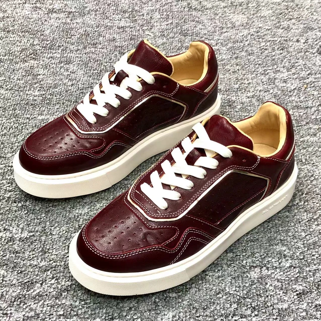 全A级植鞣马皮意大利XL超轻底水洗马皮休闲板鞋