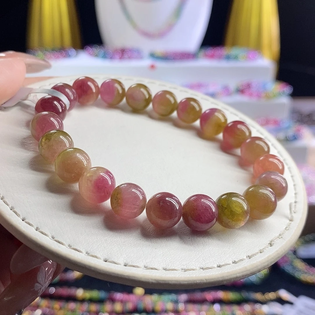 未镶嵌手链碧玺西瓜