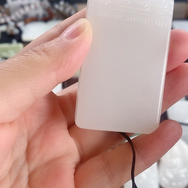 长石玉未镶嵌牌子方解石玉