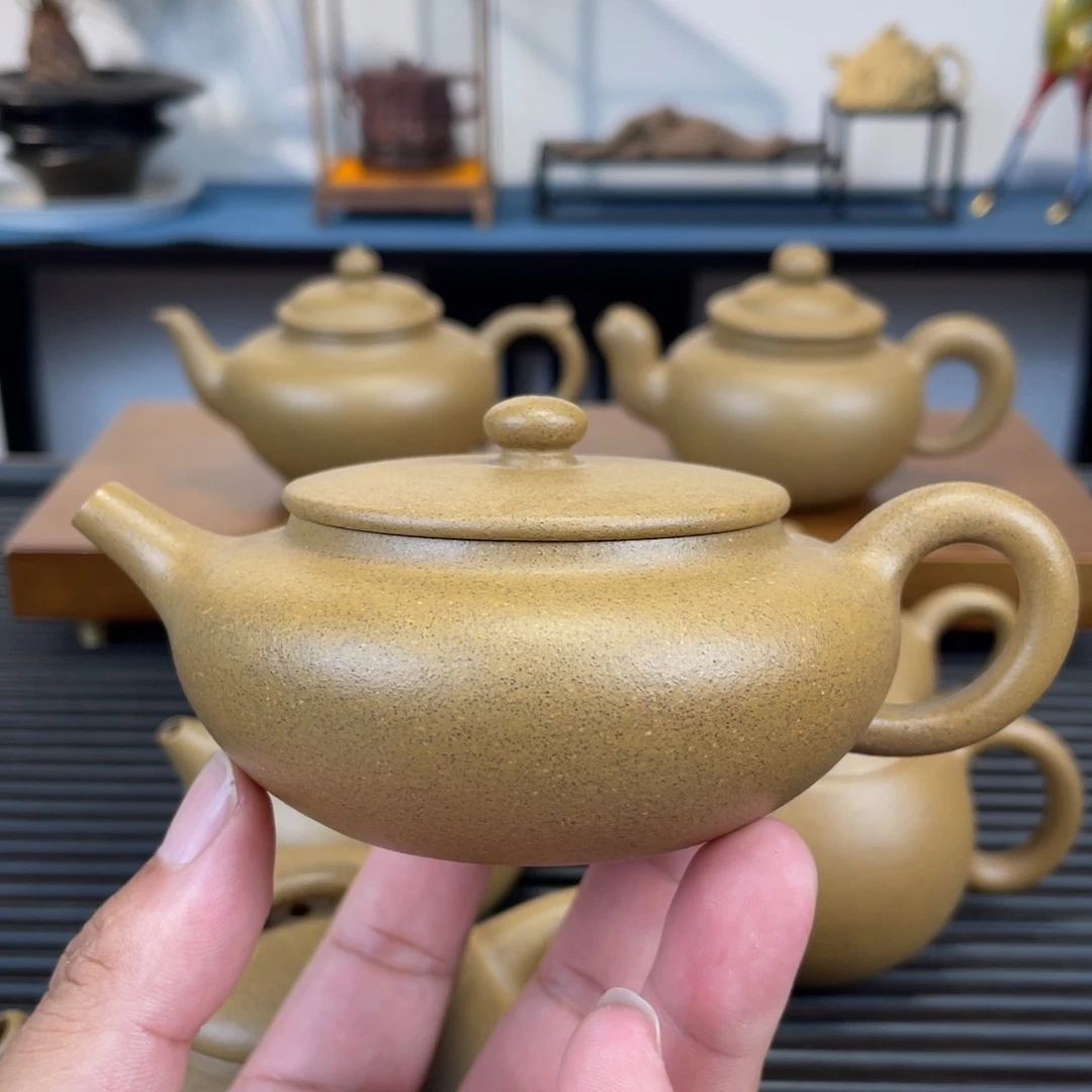 茶壶紫砂老青段扁晨150cc