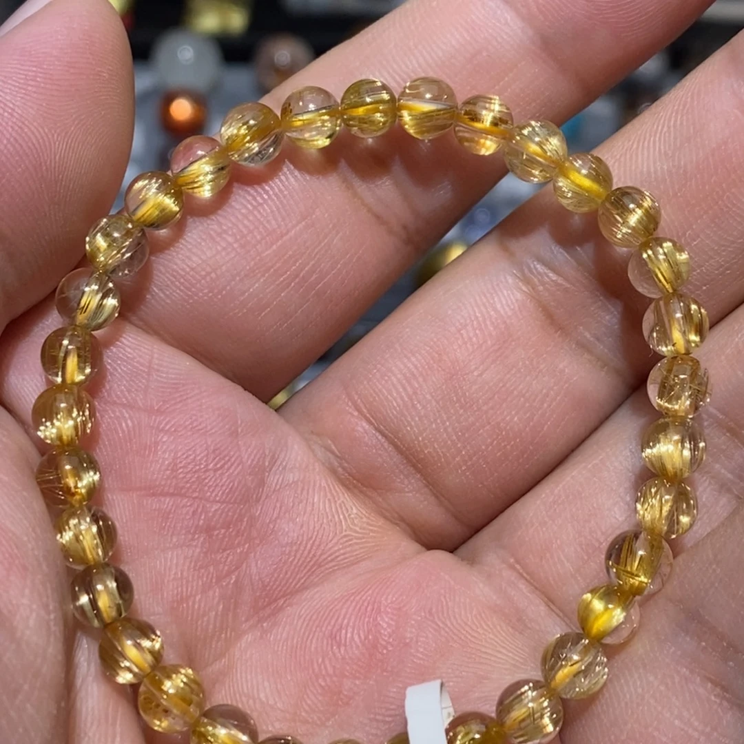 手链未镶嵌水晶钛晶单圈5➕