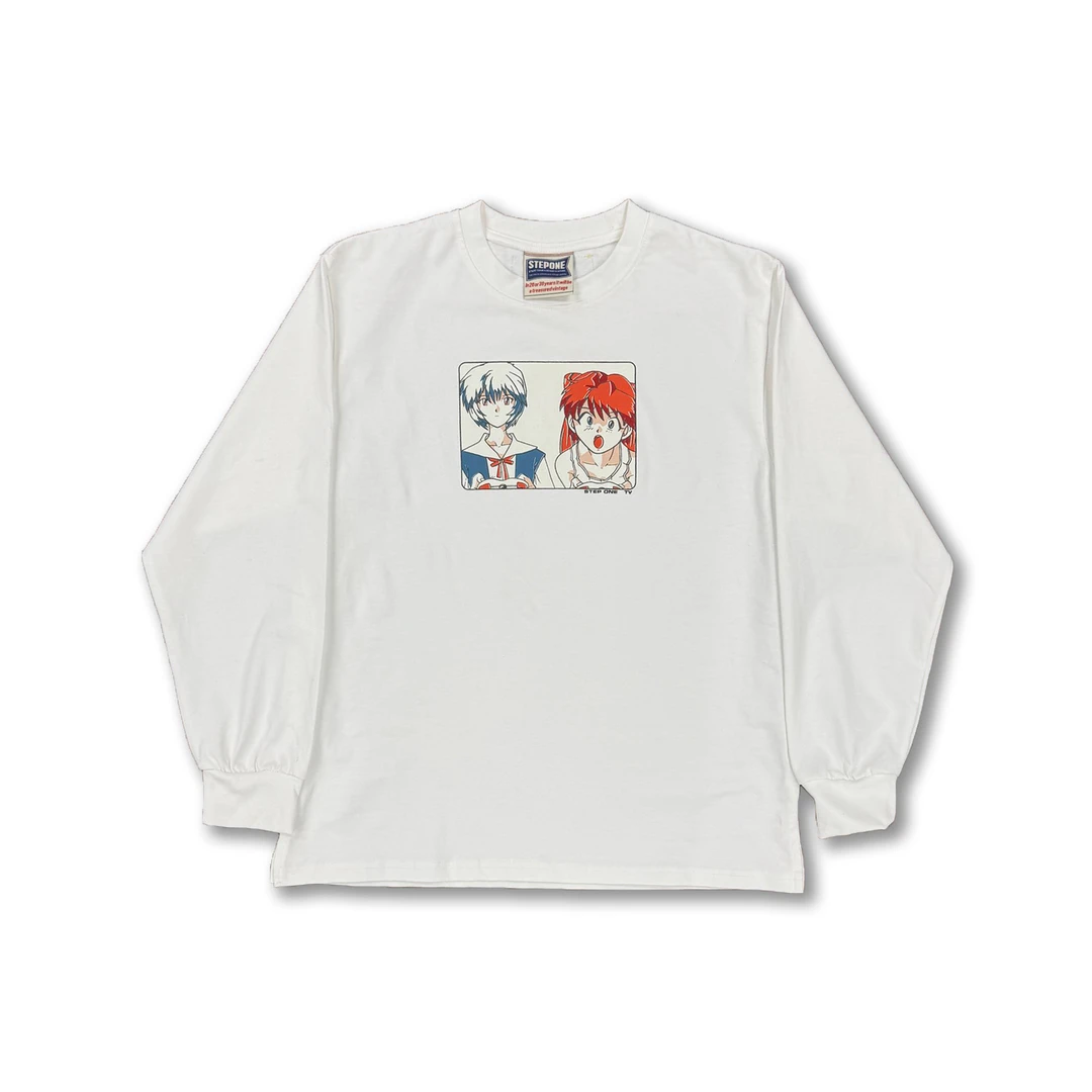 STEP ONE"xiangli”密织重磅长袖T恤男女同款长袖休闲打底Tee