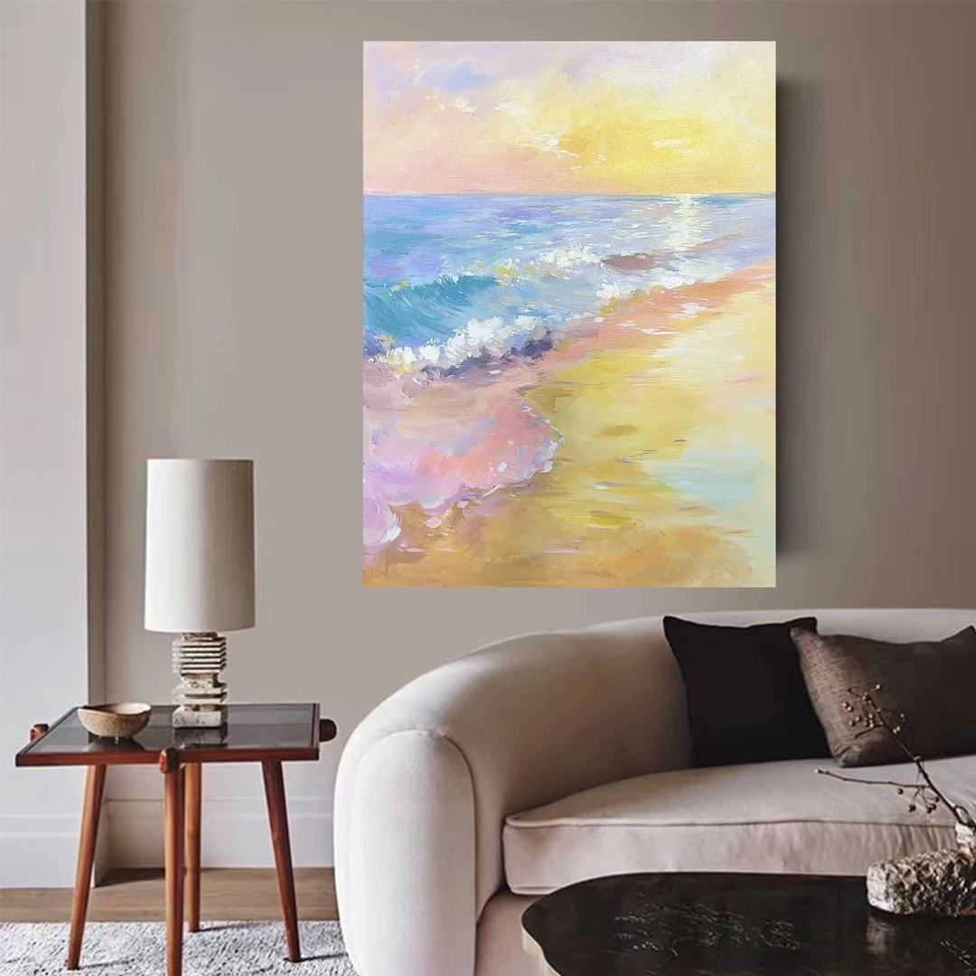 装饰画日出风景用于客厅沙发背景墙及入户玄关