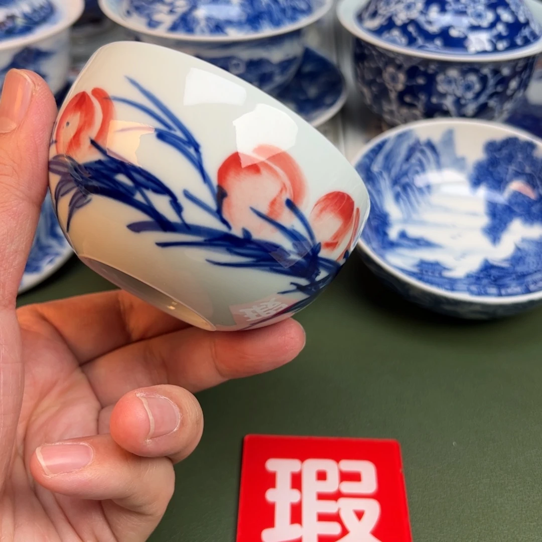 陶瓷抖音闪购纯手工手绘180