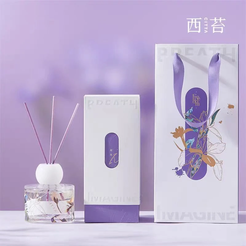 【250ml】摩瑟DP【CITT鸢尾玲珑圆柱香薰】HAZC玻璃花瓶摆件
