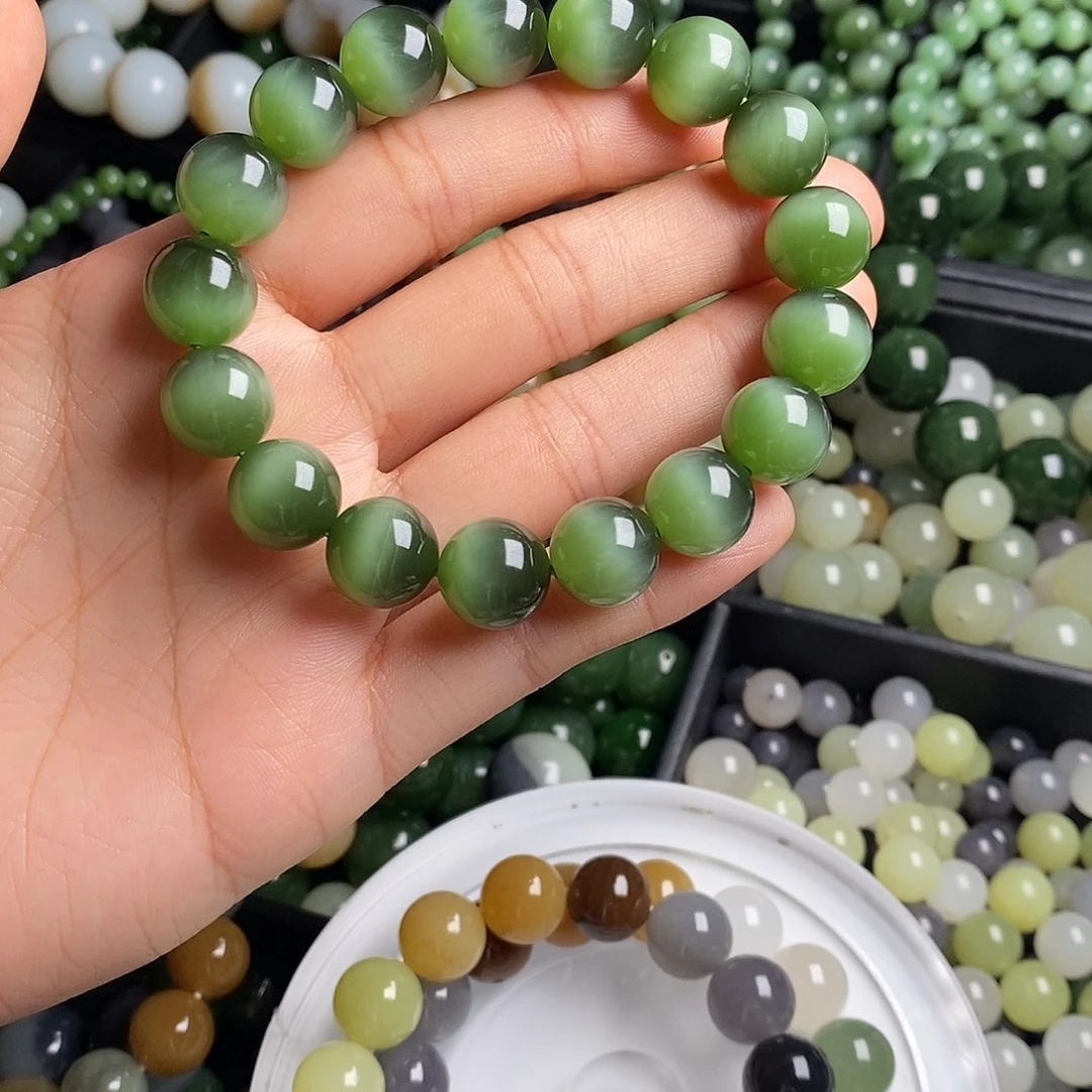 未镶嵌和田玉（碧玉）珠宝半成品