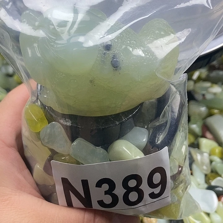 未镶嵌蛇纹石玉鱼缸石