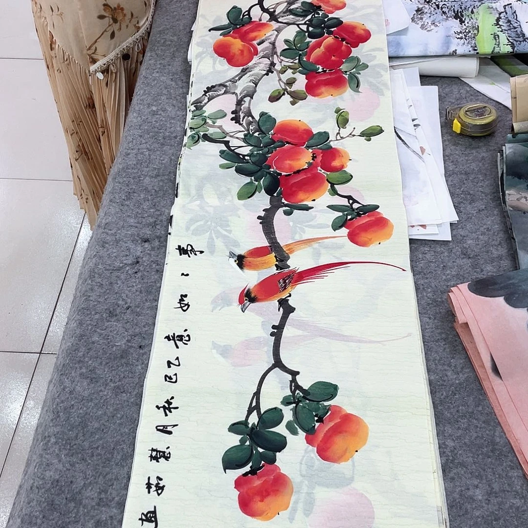国画纯手绘山水花鸟