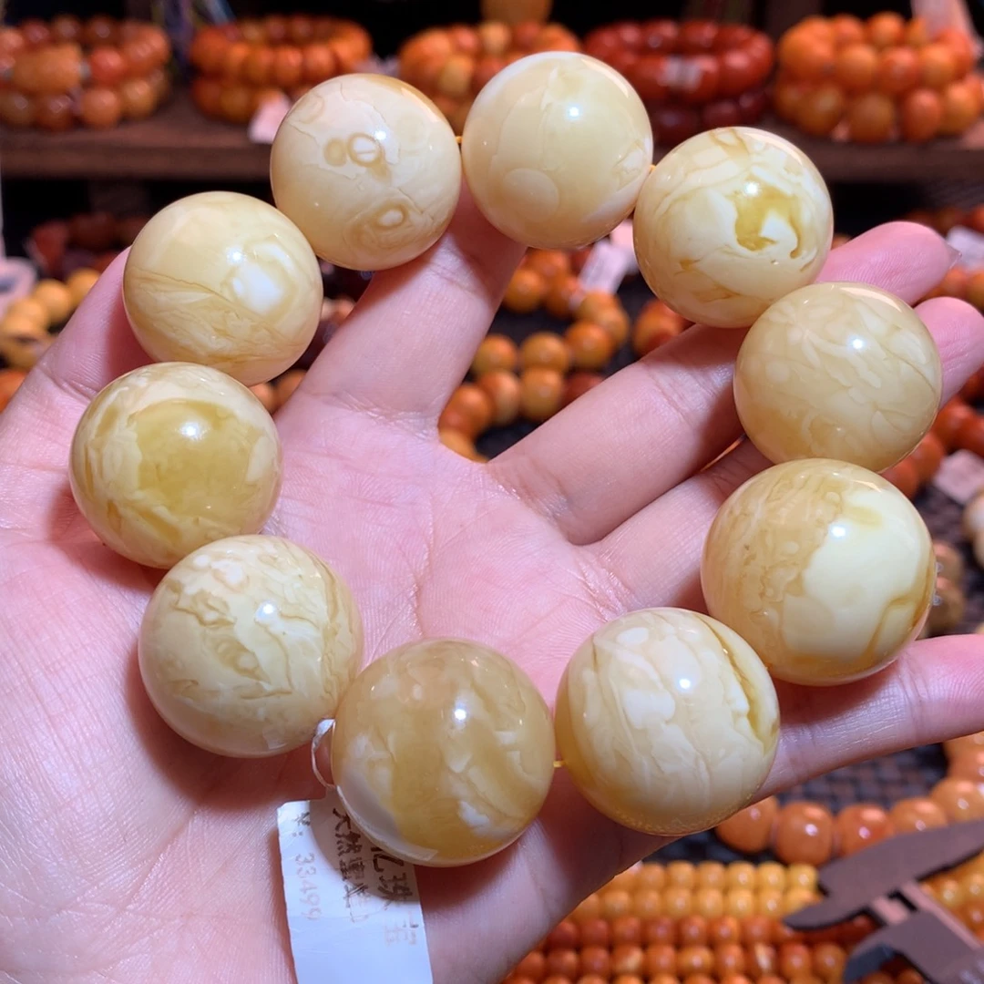 蜜蜡未镶嵌手串蜜蜡手串