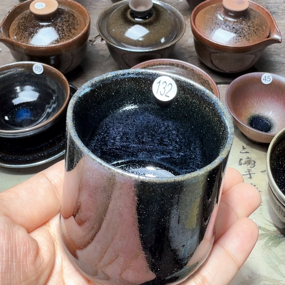 茶盏义兴龙窑建盏 132微瑕