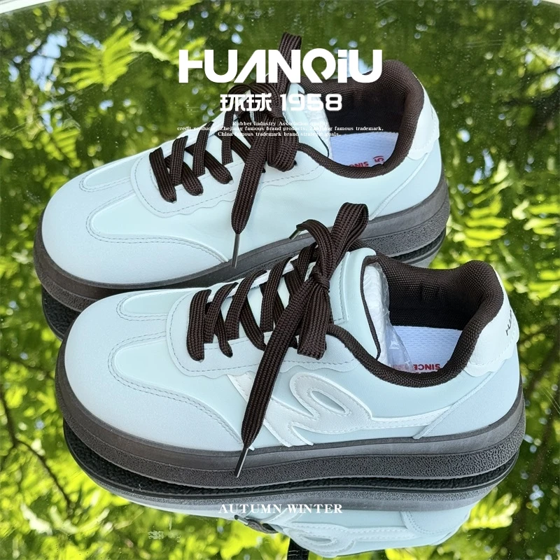 HUANQIU/环球百搭板鞋女鞋2025新款潮流韩版校园学生时尚休闲女鞋