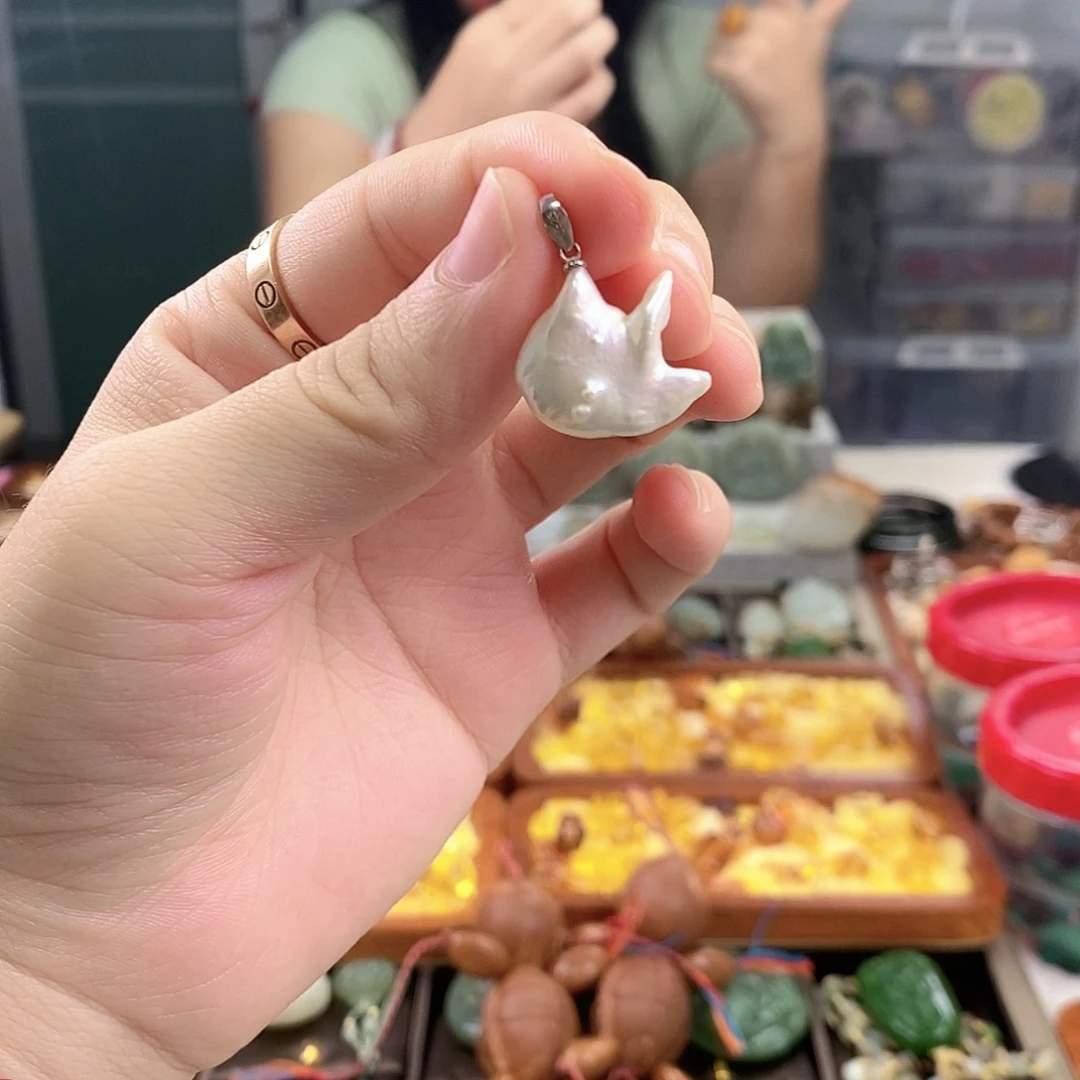 合金戒指淡水珍珠