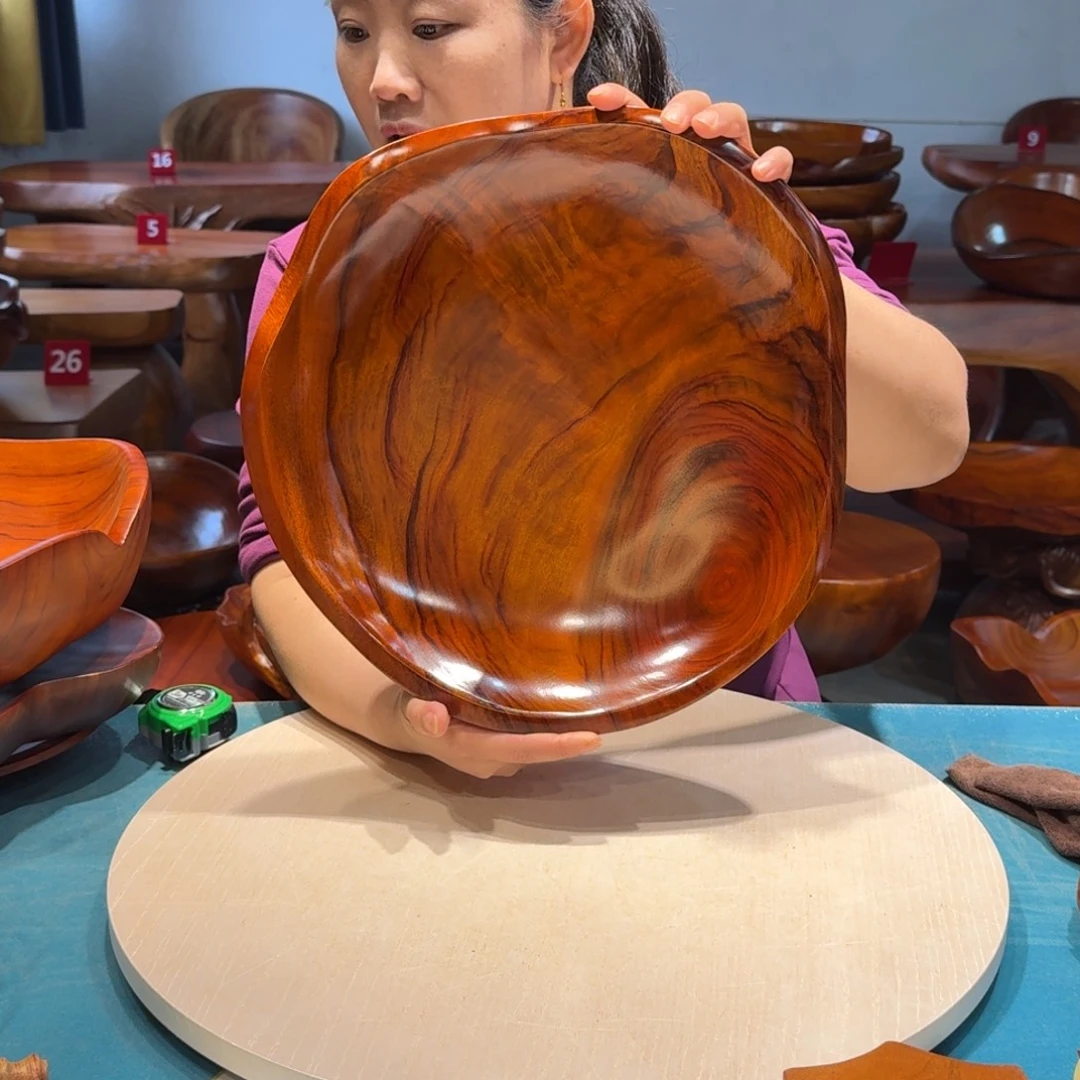 木新货果盘 香樟实木