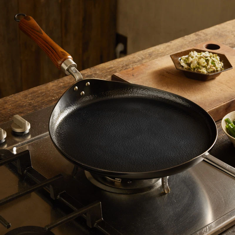 煎烤盘家用手工烤烙饼煎锅燃气灶烹饪用户外烧烤用锅