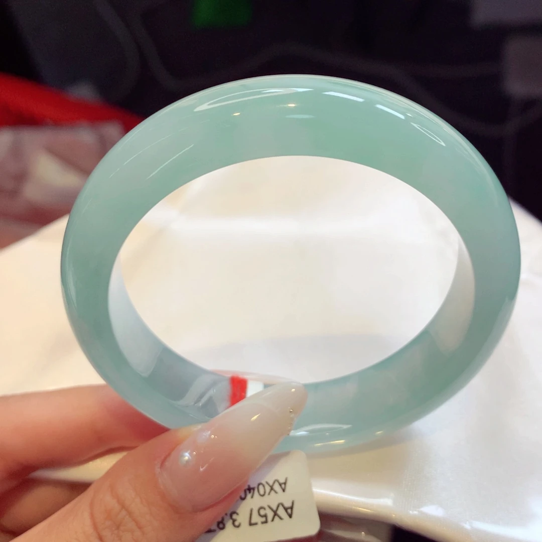 未镶嵌手镯翡翠宽版24号66（微瑕捡漏）