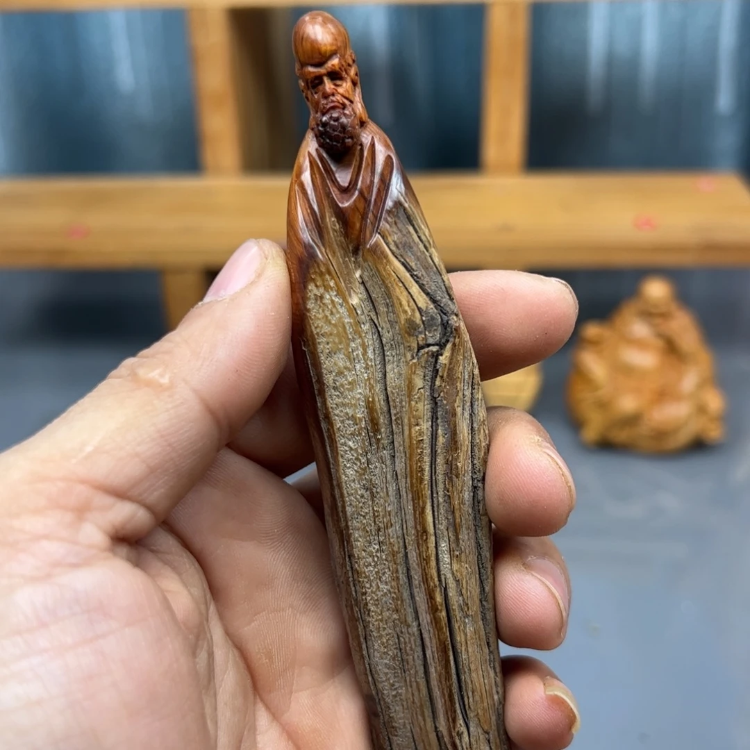 林***肆木崖柏木摆件手把件