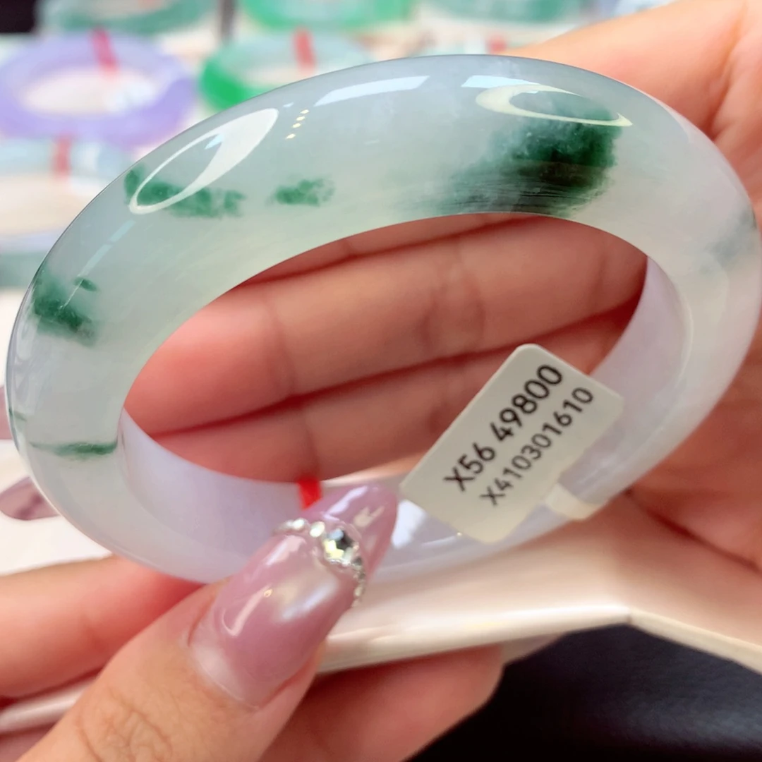 未镶嵌手镯翡翠泥鳅背27号66