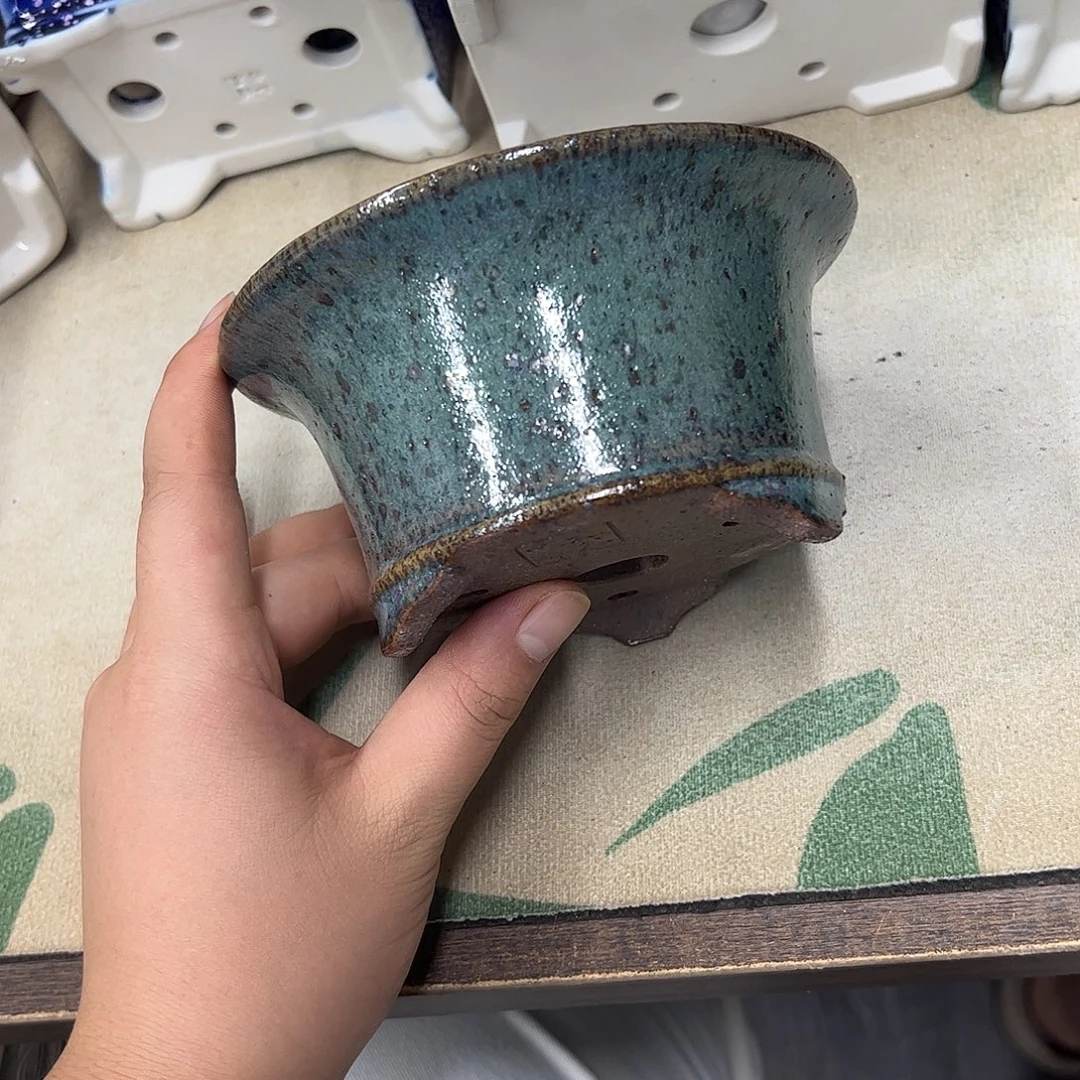 花盆紫砂092号瑕疵13/6.5cm窑变