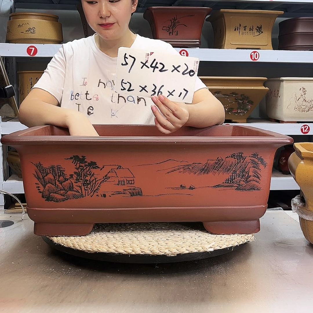 紫砂花盆紫砂花盆